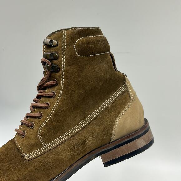 THE SUPERDRY CO. EDMOND COGNAC MENS LEATHER BOOT SIZE 12 main image 4